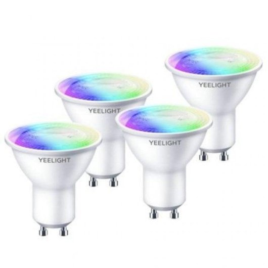 Lâmpada inteligente Yeelight W1 Pack 4 GU10 4.5W RGB Wi-Fi