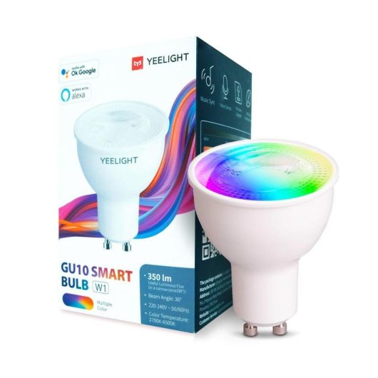 Lâmpada inteligente Yeelight W1 Pack 4 GU10 4.5W RGB Wi-Fi