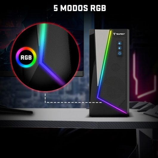 Altoparlanti da gioco Tempest M20 RGB Master 2.0 con Bluetooth Nero