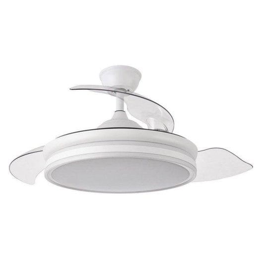 Fabrilamp Bayomo Ventilador de Techo con Luz y Mando 59W Blanco