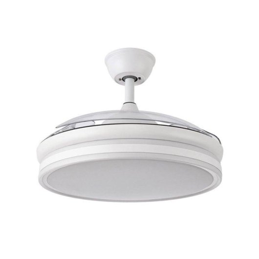 Fabrilamp Bayomo Ventilador de Teto com Luz e Comando 32W Branco