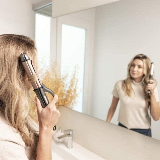 Piastra per Capelli Ceramica Cheratina 2 in 1 Cecotec Bamba RitualCare 1000 220ºC Spegnimento Automatico Accessori Grigio Rosa