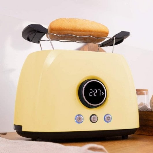 Cecotec ClassicToast 8000 Yellow Double Tostadora 2 Ranuras 800W
