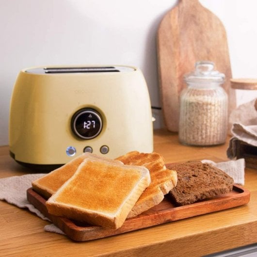 Cecotec ClassicToast 8000 Yellow Double Tostadora 2 Ranuras 800W