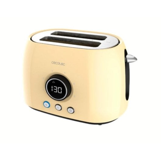 Tostera Cecotec ClassicToast 8000 Yellow Double Digitale Anzeige 2 breite Schlitze