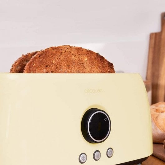 Cecotec ClassicToast 15000 Yellow Extra Double Tostadora 2 Ranuras 1500W