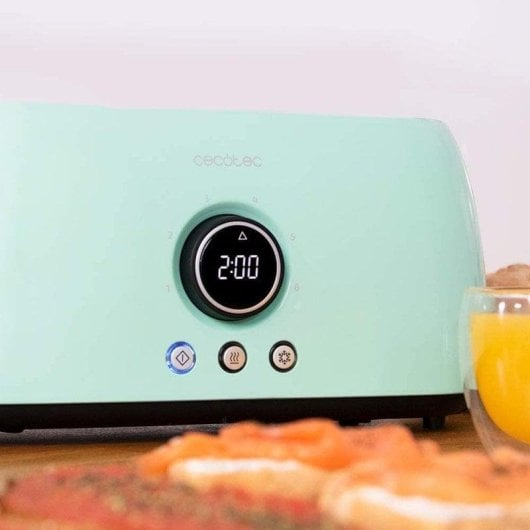 Grille-pain Cecotec ClassicToast 15000 Blue ExtraDouble écran digital 1500W
