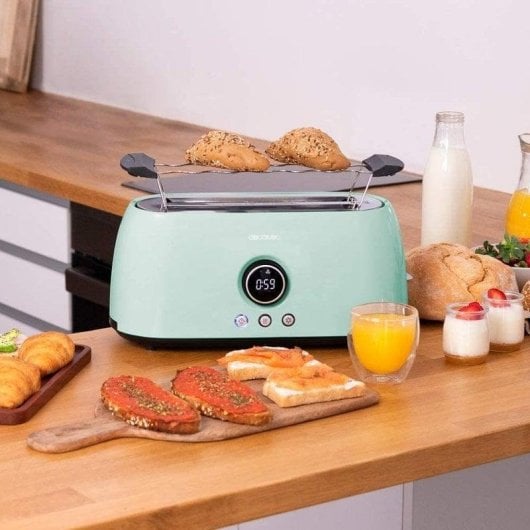 Grille-pain Cecotec ClassicToast 15000 Blue ExtraDouble écran digital 1500W