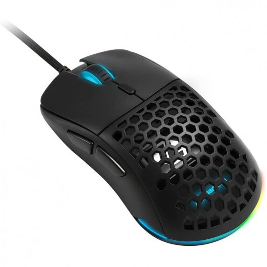 Mouse da gioco Sharkoon Light2 180 12000 DPI Nero