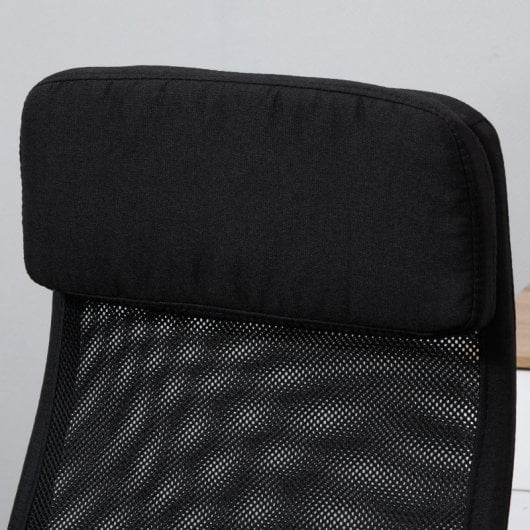 Vinsetto Silla de Oficina Giratoria con Altura Ajustable Negra
