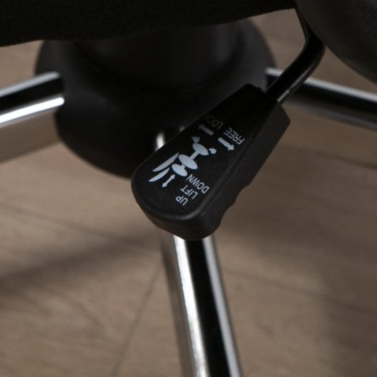 Vinsetto Silla de Oficina Giratoria con Altura Ajustable Negra