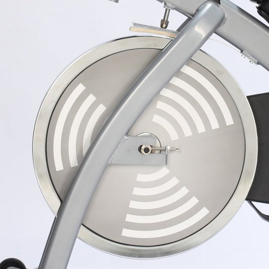 HomCom Bicicleta Estática Prateada