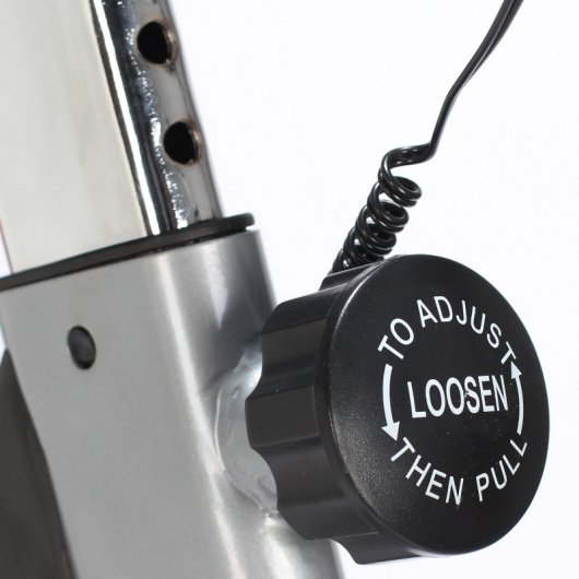 HomCom Bicicleta Estática Prateada