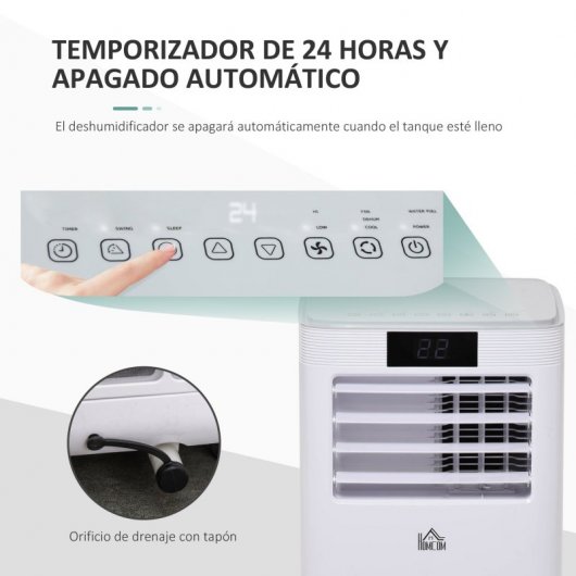 HomCom Aire Acondicionado Portátil 2000 Frigorías