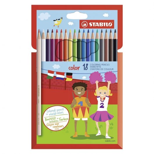 STABILO Caja 18 Lápices de Colores