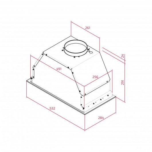 Teka GFL 57650 EOS IX Campana Integrable Piramidal A Acero Inoxidable