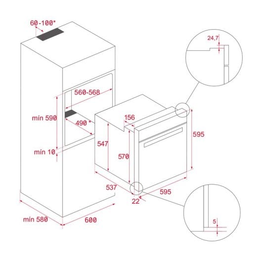 Teka AirFry HCB 6646 P Horno Multifunción Pirolítico 70L A+ Inox