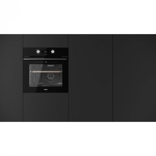 Forno Multifunções Teka HLB 8510 P Pirolítico 70L Médio Função Pizza Preto