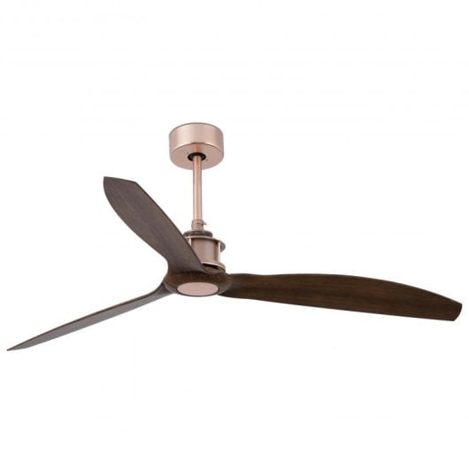 Faro Just Fan Deckenventilator mit Fernbedienung 32W Kupfer/Holz