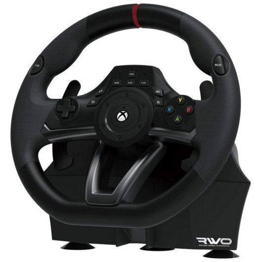 Hori Racing Wheel Overdrive Xbox One/PC + Power A Mando con Cable Blanco para Xbox Series X/S/Xbox One