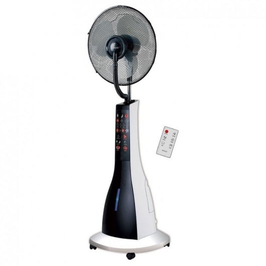 Sogo Ventilador Nebulizador de Pie con Mando 90W Negro/Blanco