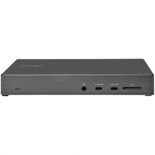 StarTech.com DK31C2DHSPDUE laptop-dockingstation & portreplikator Kabelgebunden USB 3.2 Gen 2 (3.1 Gen 2) Type-C Schwarz, Grau
