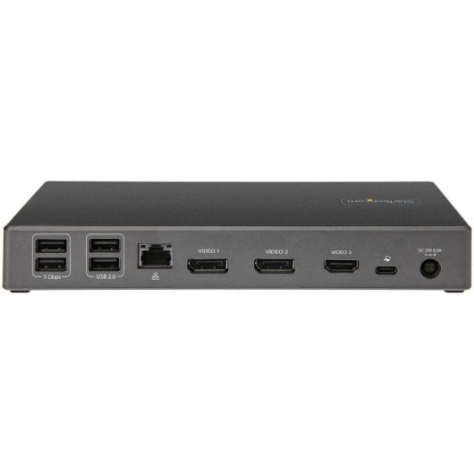 StarTech.com DK31C2DHSPDUE laptop-dockingstation & portreplikator Kabelgebunden USB 3.2 Gen 2 (3.1 Gen 2) Type-C Schwarz, Grau