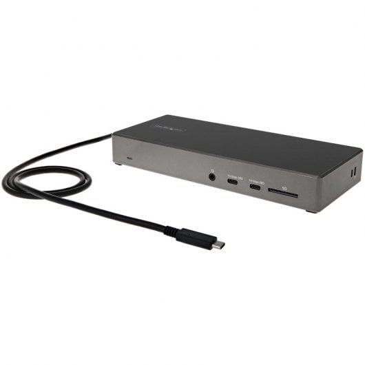 StarTech.com DK31C2DHSPDUE laptop-dockingstation & portreplikator Kabelgebunden USB 3.2 Gen 2 (3.1 Gen 2) Type-C Schwarz, Grau