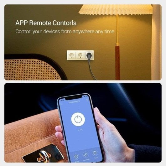 Intelligente Steckdose EZVIZ T30-10A-EU Wi-Fi Sprachsteuerung und Verbrauchsstatistiken