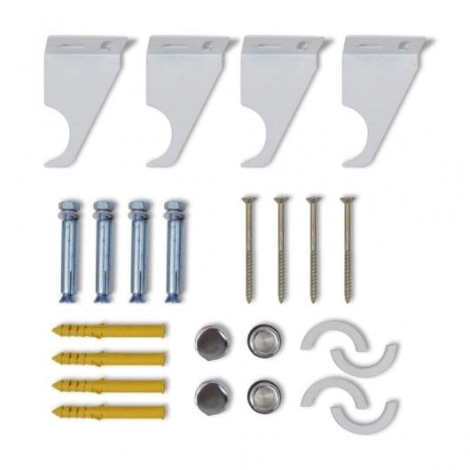 Radiador Elétrico vidaXL Painel 542x900mm 620W Branco Instalação Vertical