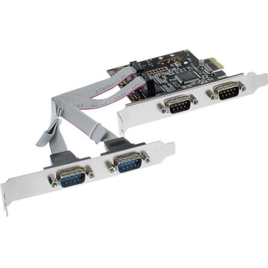 InLine Scheda seriale PCIe, 4x Sud-D 9pin maschio, Moschip MCS9904CV-AA