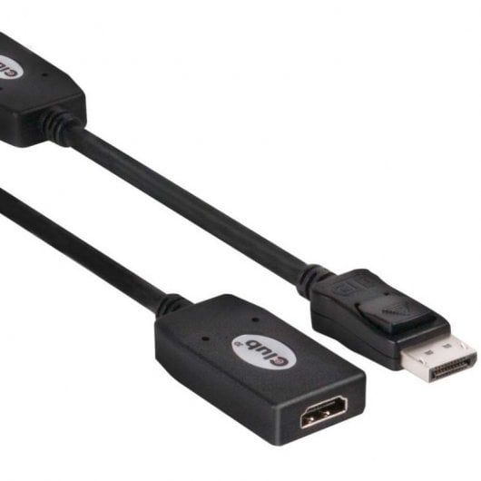 Club 3D Cable Adaptador DisplayPort 1.1 a HDMI 1.3 Macho/Hembra 13cm Negro