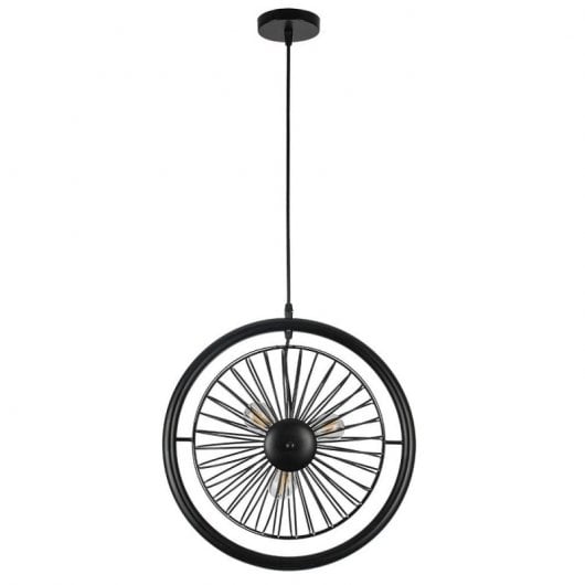 Fabrilamp Ganga Lámpara Colgante E27 Negro