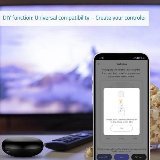 Centrale Domotique Nivian NVS-SMARTIR-W2 Wifi avec Contrôle vocal Alexa/Google Home Scènes intelligentes