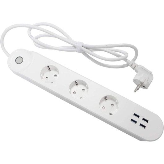 Denver SHP-300U Regleta Inteligente WiFi 3 Tomas + 4 USB