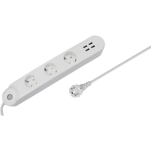 Denver SHP-300U Regleta Inteligente WiFi 3 Tomas + 4 USB