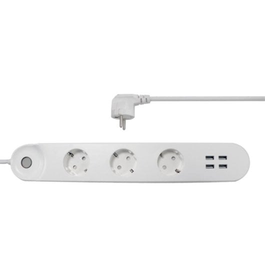 Denver SHP-300U Regleta Inteligente WiFi 3 Tomas + 4 USB