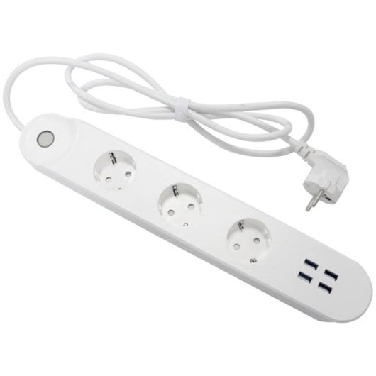 Denver SHP-300U Regleta Inteligente WiFi 3 Tomas + 4 USB