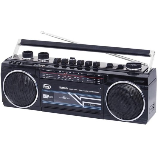 Radio Cassette Trevi RR 501 BT Bluetooth USB SD 4 bandes Noir