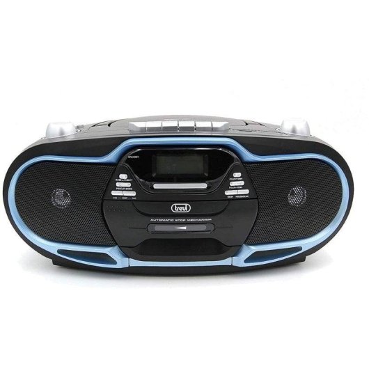 Radio CD Trevi CMP 574 20W RMS USB MP3 Cassette FM Radio Draagbaar Blauw