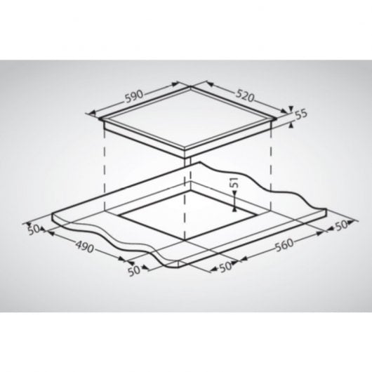 Schneider SCTI6030N3/1 Placa Inducción 3 Zonas 60cm Negra