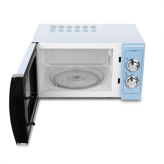 Schneider Vintage SMW25VM Microondas con Grill 25L 900W Azul