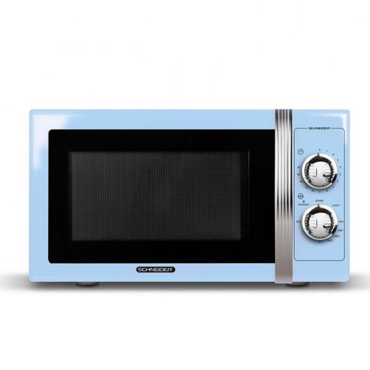 Schneider Vintage SMW25VM Microondas con Grill 25L 900W Azul