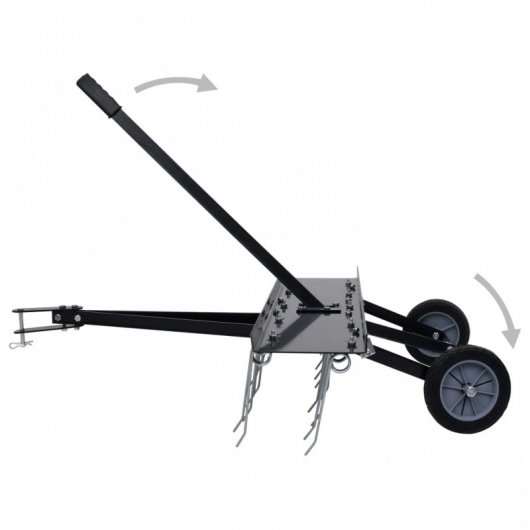 VidaXL Escarificador para Cortacésped 100cm Negro