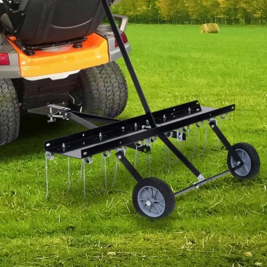 VidaXL Escarificador para Cortacésped 100cm Negro