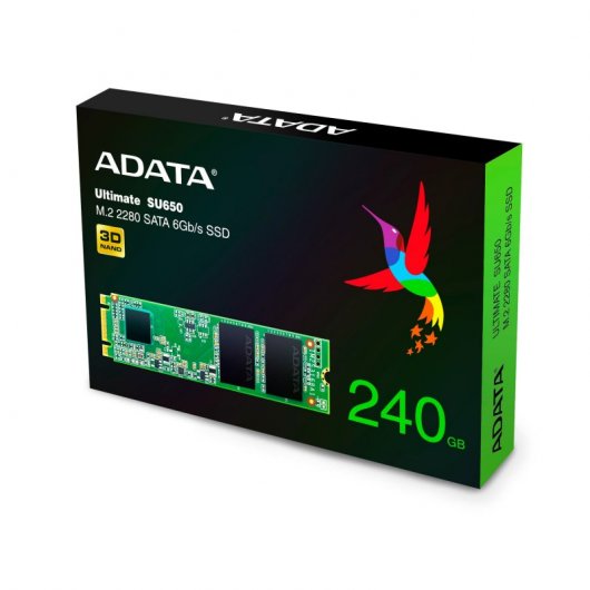 Adata Ultimate SU650 SSD M.2 SATA 3 3D TLC da 240 GB