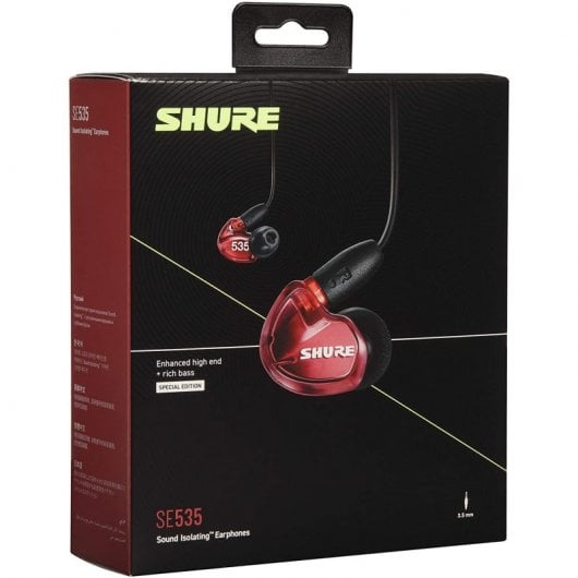 Shure SE535 Auriculares con Micrófono Rojo