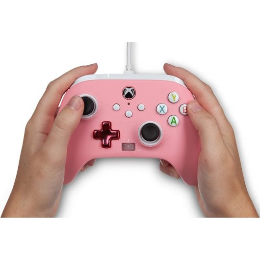 Power A Mando con Cable Rosa para Xbox Series X / S / Xbox One / PC