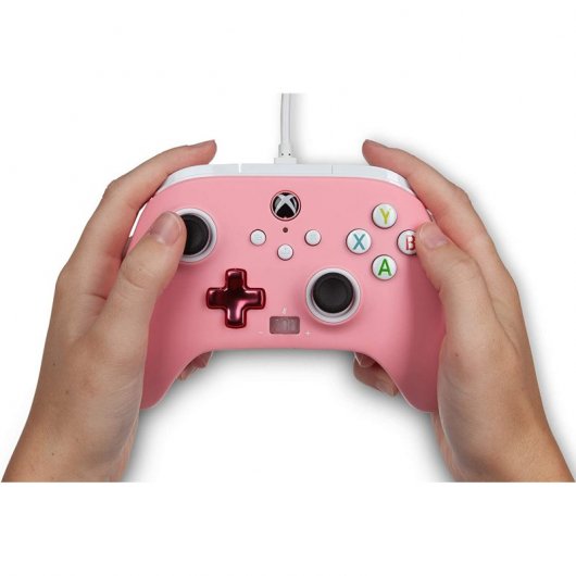 Alimenta un controller con cavo rosa per Xbox Series X / S / Xbox One / PC