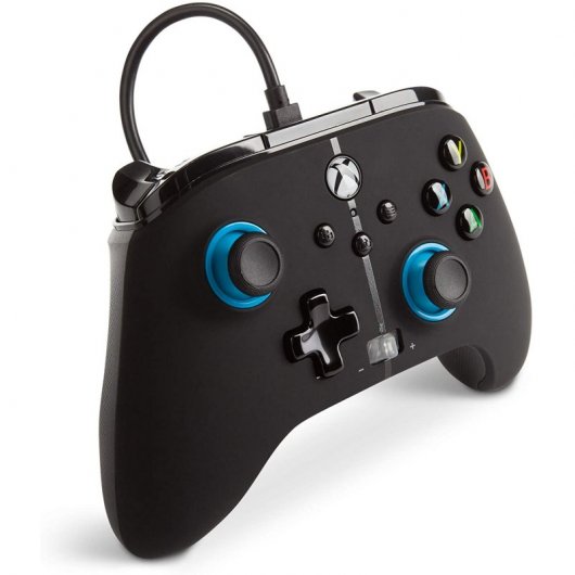Manette filaire Power A Hint Noir/Bleu pour Xbox Series X / S / Xbox One / PC